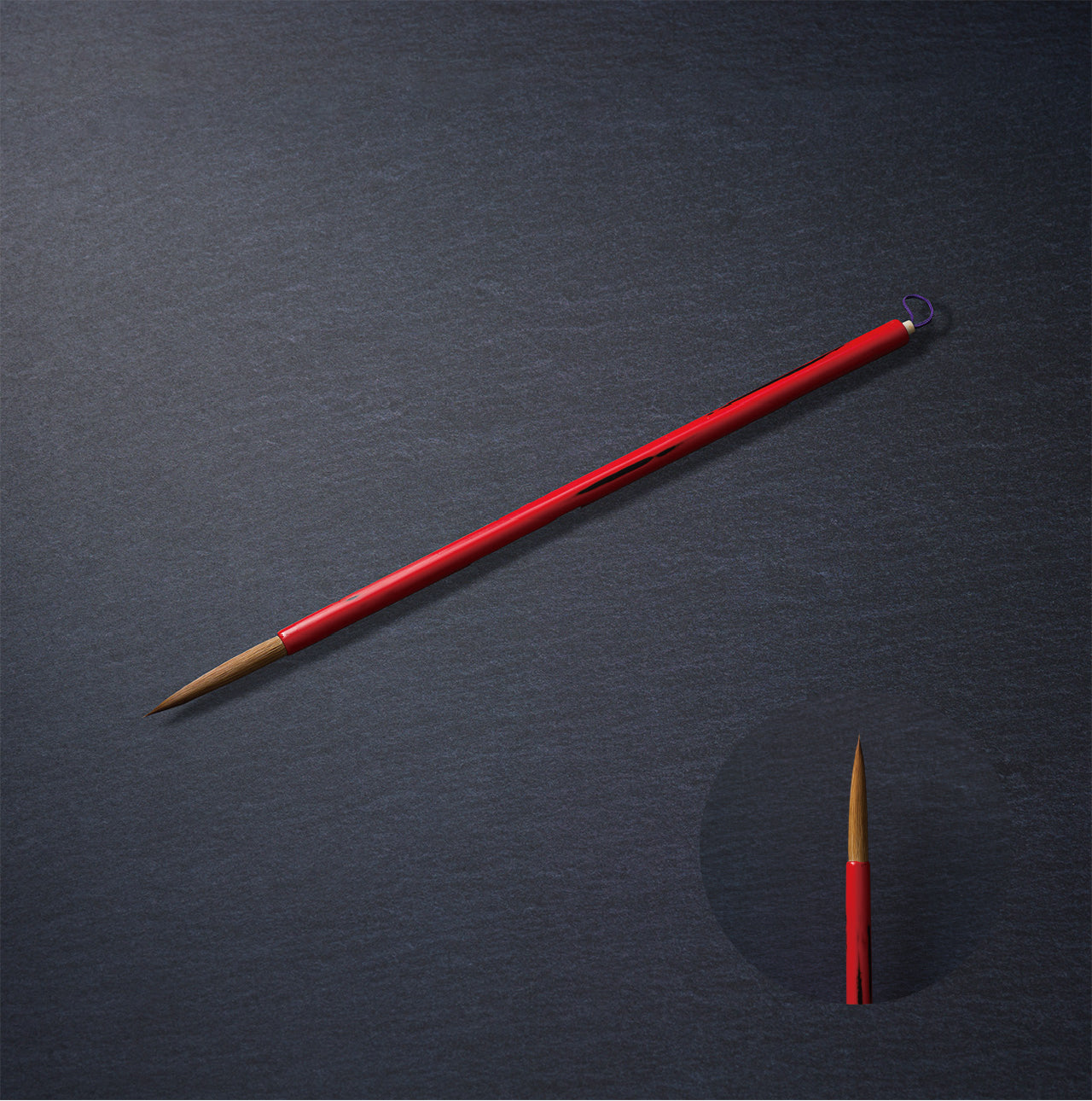 【NARA FUDE】NEGORO-NURI (Kolinsky Long, Slender Head)