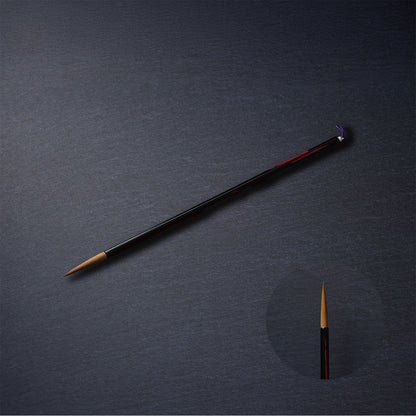 【NARA FUDE】AKEBONO-NURI (Kolinsky Long, Slender Head)